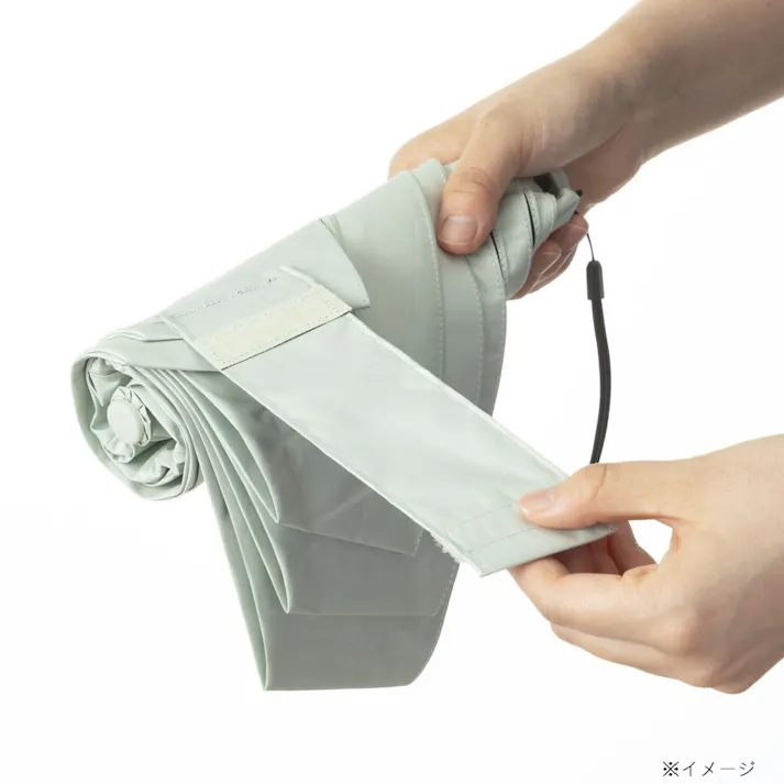 日傘としても使える畳みやすい軽量折傘 50cm ミントグリーン