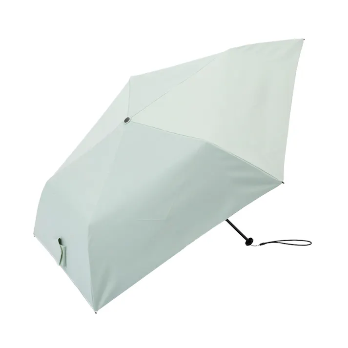 日傘としても使える畳みやすい軽量折傘 50cm ミントグリーン