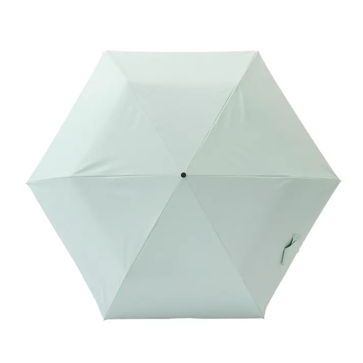 日傘としても使える畳みやすい軽量折傘 60cm ミントグリーン