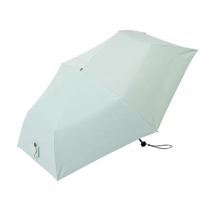 日傘としても使える畳みやすい軽量折傘 60cm ミントグリーン