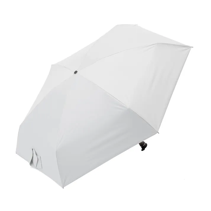 日傘としても使える持ちやすいコンパクト折傘 50cm オフホワイト