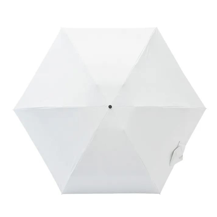 日傘としても使える持ちやすいコンパクト折傘 50cm オフホワイト