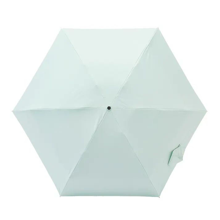 日傘としても使える持ちやすいコンパクト折傘 50cm ミントグリーン