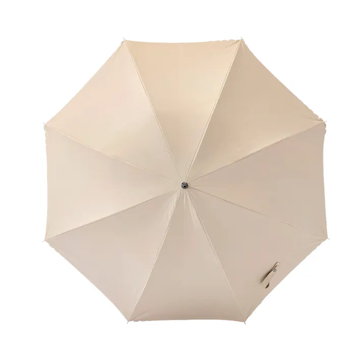 日差しも紫外線も雨も遮れる手開き傘 50cm ベージュ