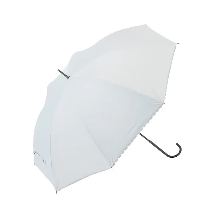 日差しも紫外線も雨も遮れる手開き傘 50cm オフホワイト
