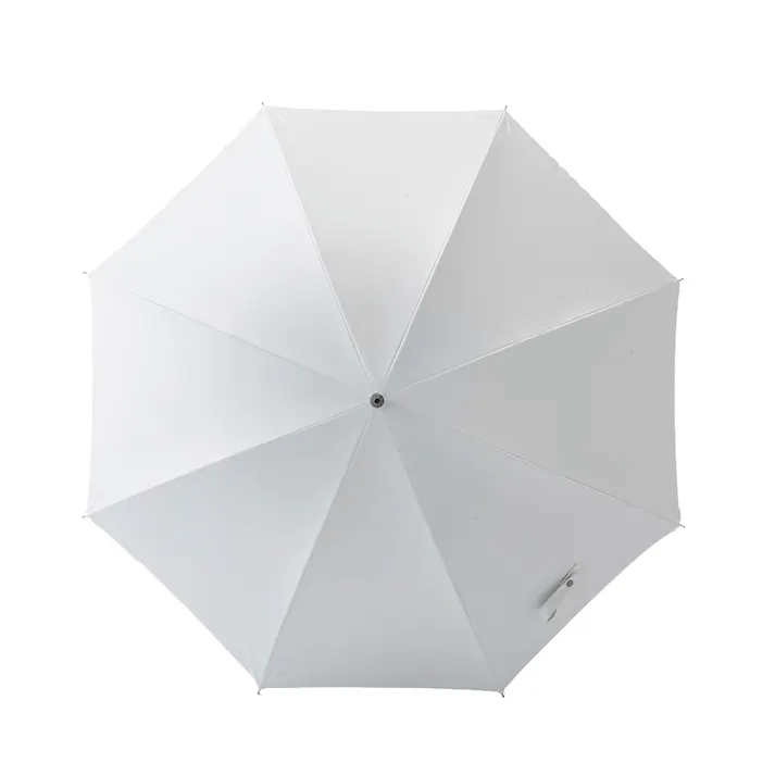 日差しも紫外線も雨も遮れる手開き傘 50cm オフホワイト