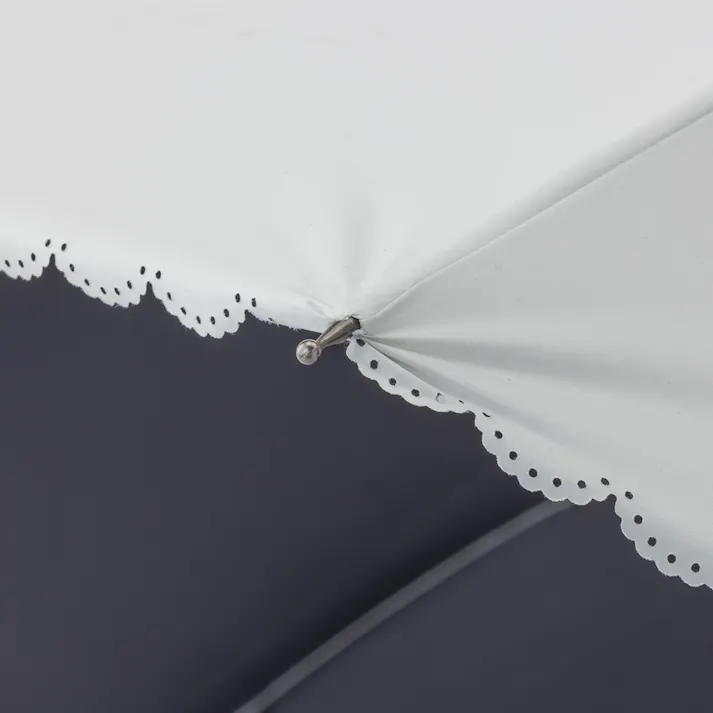 日差しも紫外線も雨も遮れる手開き傘 50cm オフホワイト