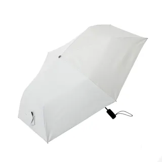日傘としても使える軽い自動開閉折傘 50cm オフホワイト