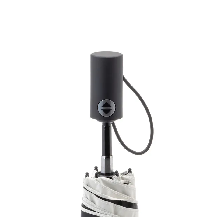 日傘としても使える軽い自動開閉折傘 50cm オフホワイト