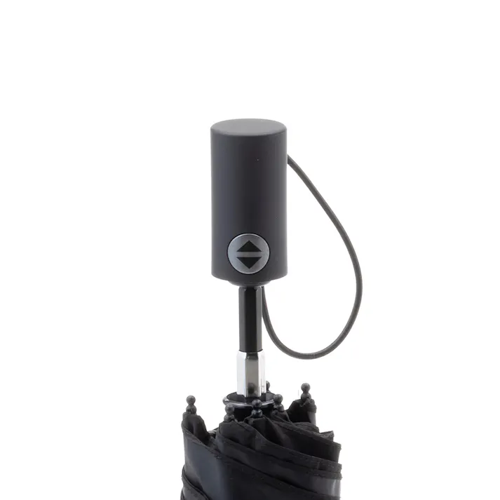 日傘としても使える軽い自動開閉折傘 60cm ブラック