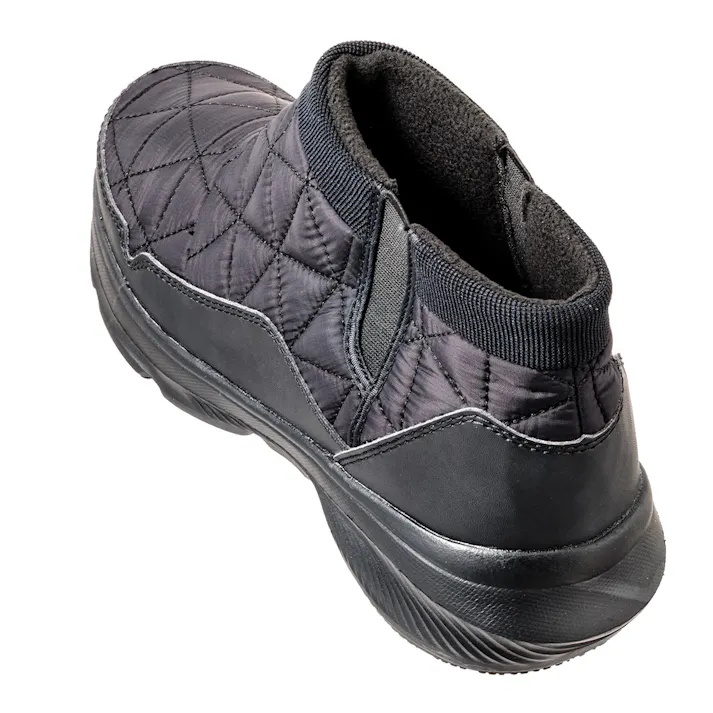 Hot fine サイドゴア リップストップ 防寒シューズ ブラック M 24.5cm-25.0cm