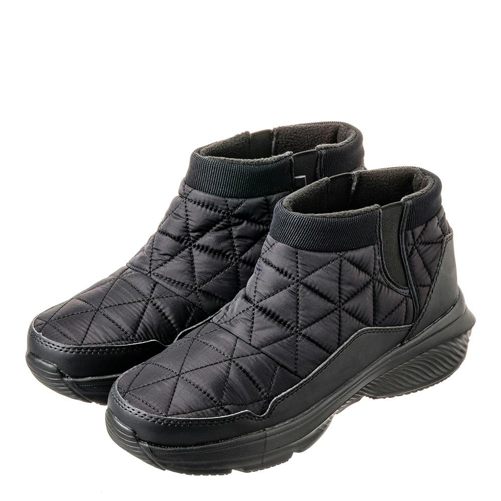 Hot fine サイドゴア リップストップ 防寒シューズ ブラック L 25.5cm-26.0cm 長靴 Hot fine サイドゴア リップストップ 防寒シューズ ブラック L 25.5cm-26.0cm 長靴