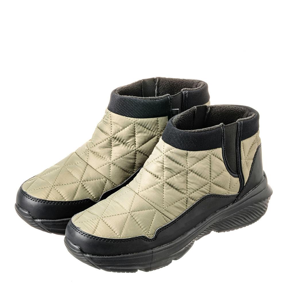 Hot fine サイドゴ アリップストップ 防寒シューズ カーキ M 24.5cm-25.0cm 長靴