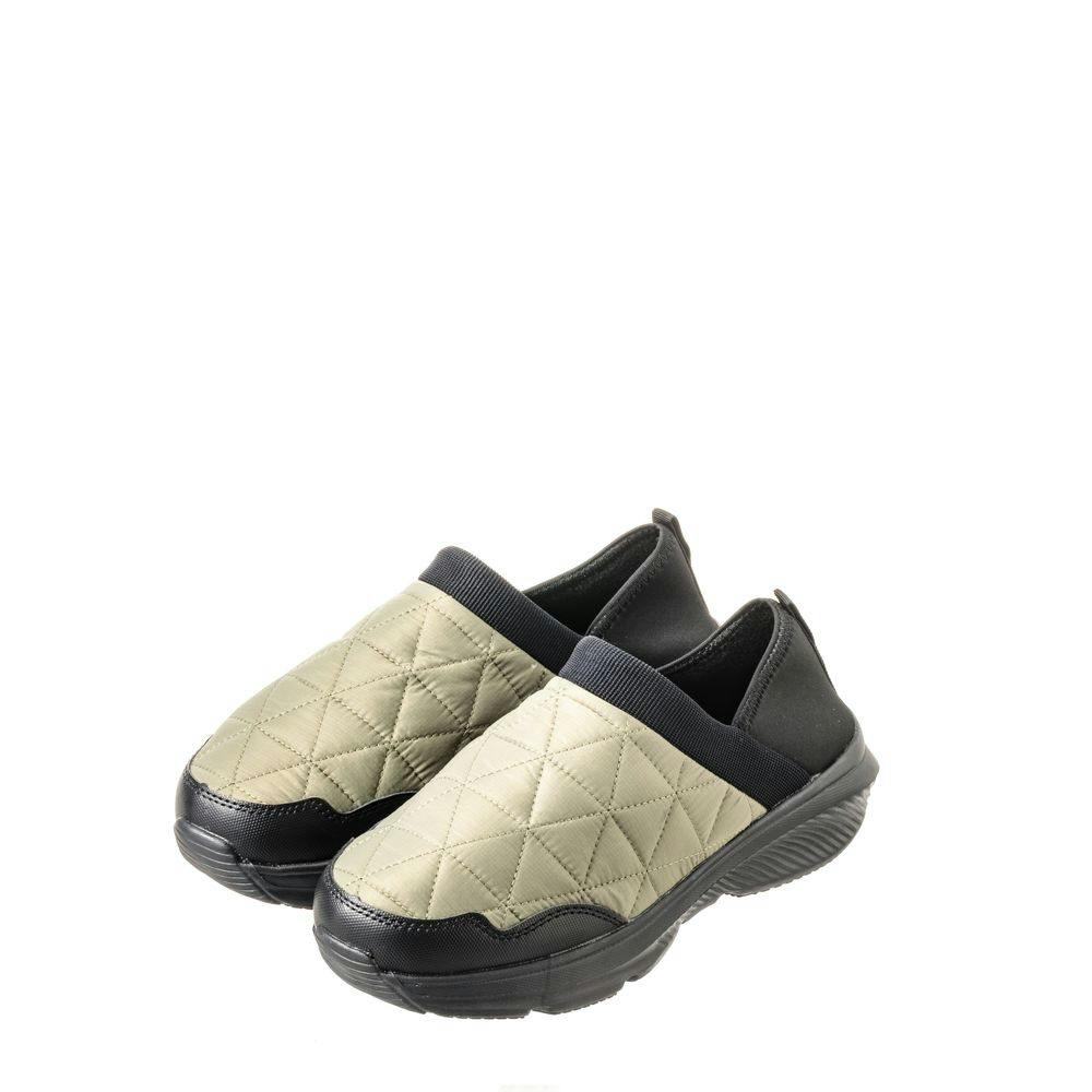 Hot fine かかと踏み リップストップ 防寒シューズ カーキ L 25.5cm-26.0cm 長靴