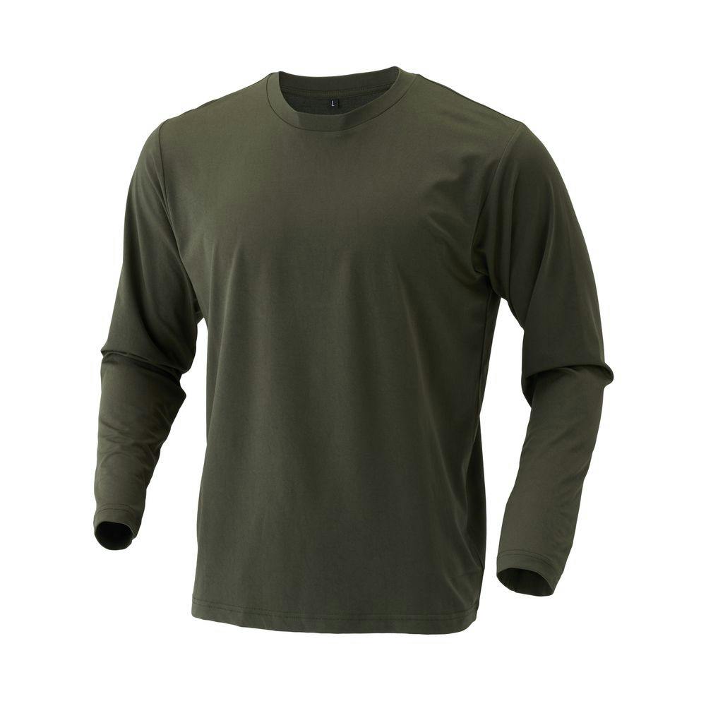 SPEED DRY さらさらドライTシャツ 長袖 カーキ L | 作業着・作業服