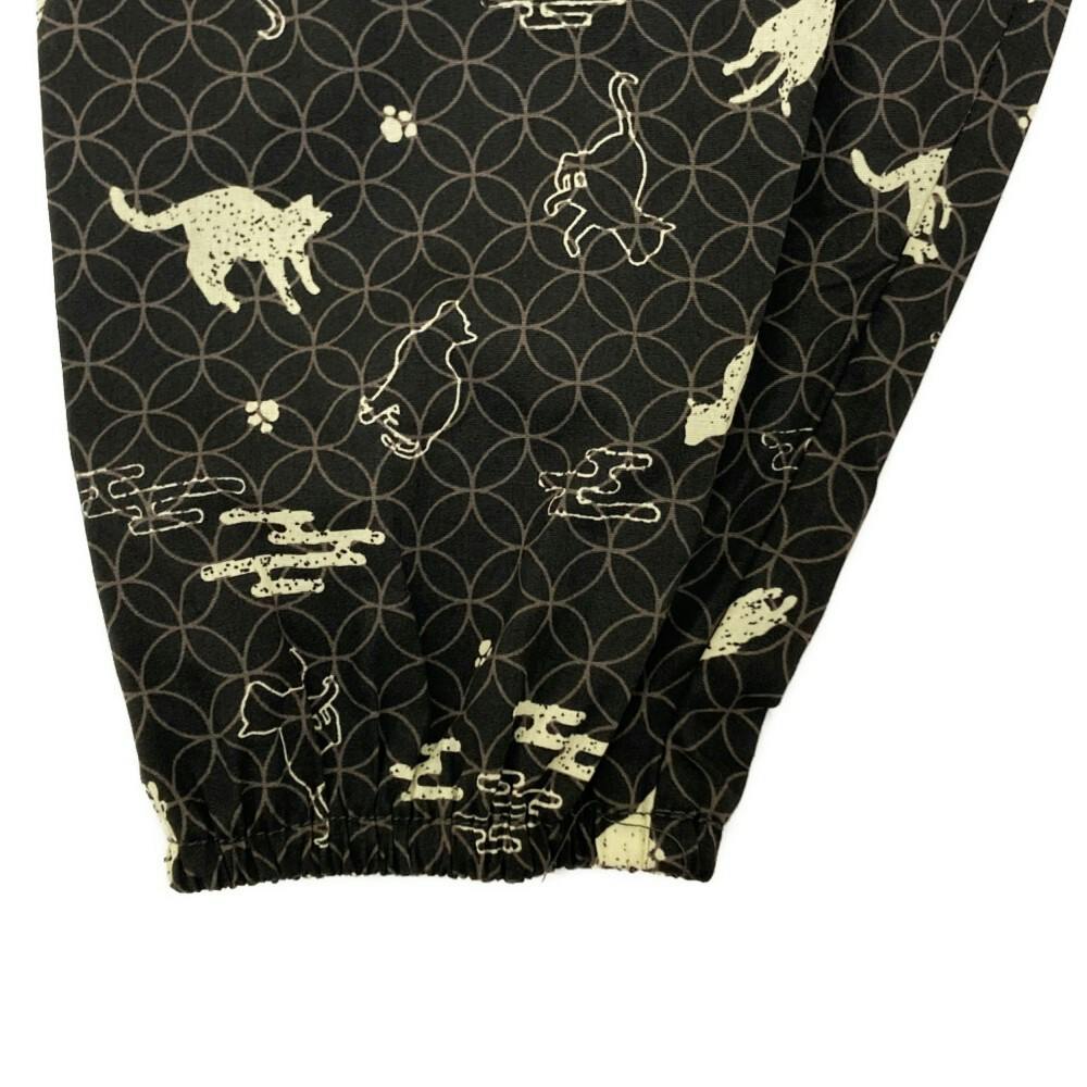 作業時でも普段でも着やすいもんぺ L ソウネコ ブラック | 作業着