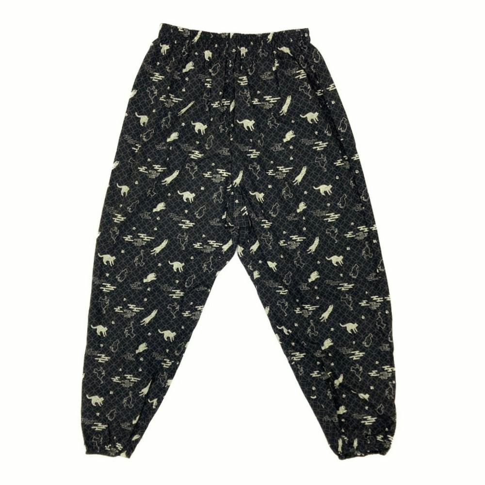 作業時でも普段でも着やすいもんぺ L ソウネコ ブラック | 作業着