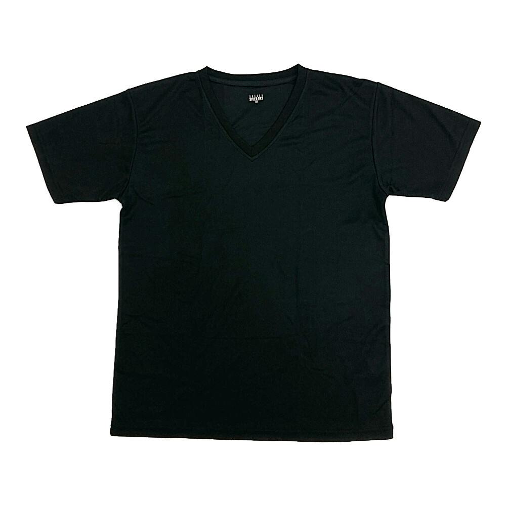 紳士スピードドライTシャツ V首 L ブラック 2枚組 | 作業着・作業服