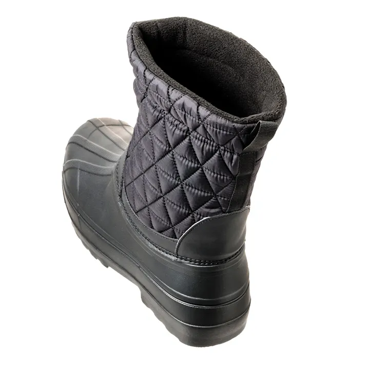 Hot fine ミドル丈 リップストップ 防寒シューズ ブラック L 25.5cm-26.0cm