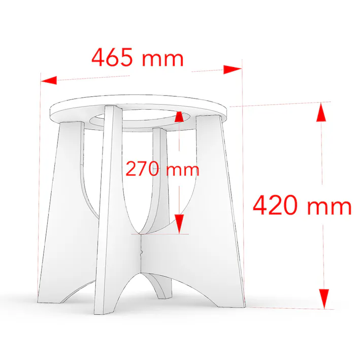 【CDM】OMARUSTOOL 野外用トイレにもなるスツール【別送品】