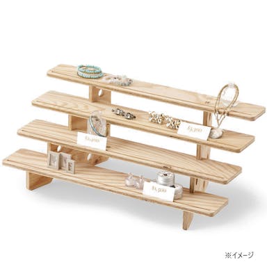 持ち運びできる卓上ディスプレイ(10cm×4段)