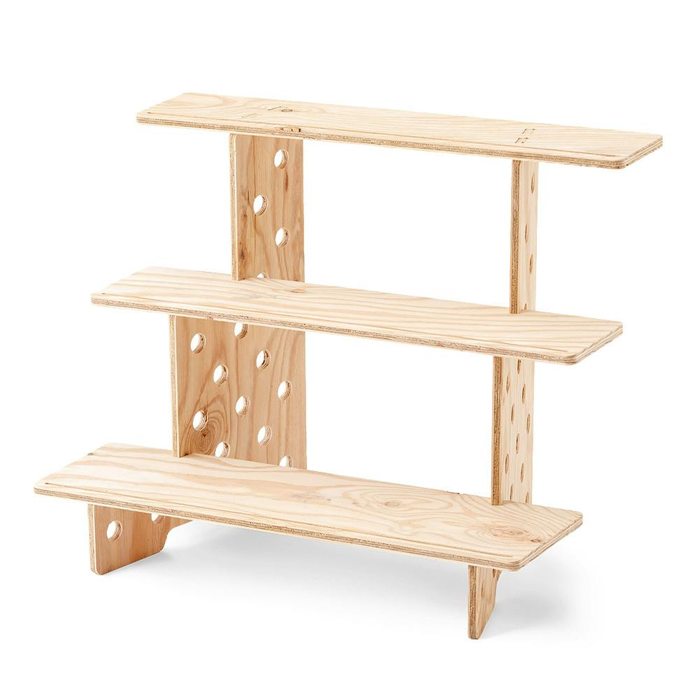 CDM】持ち運びできる卓上ディスプレイ(20cm×3段)【別送品】 | 木材