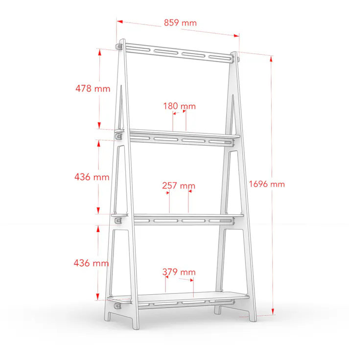 【CDM】木製A型スリムディスプレイ【別送品】