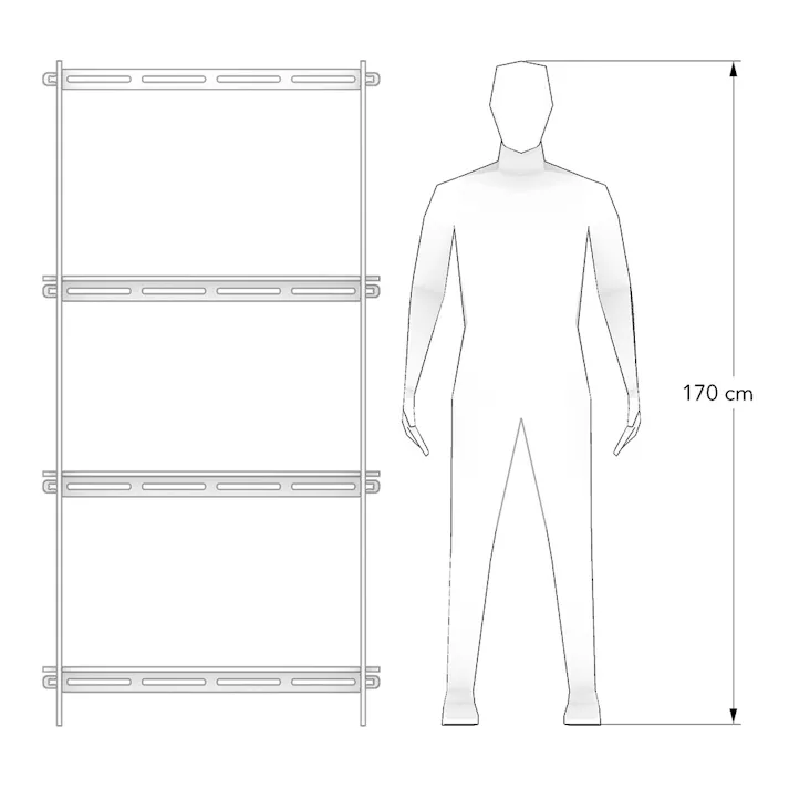 【CDM】木製A型スリムディスプレイ【別送品】