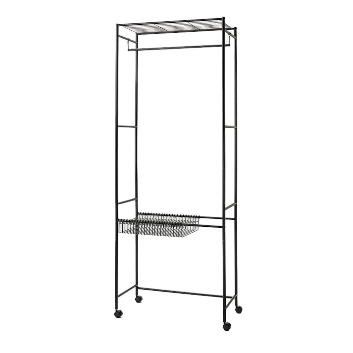 スラックスも収納できるワードローブ ブラック T41