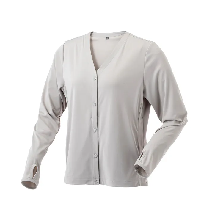 カインズ 婦人UVカットV首ジャケット L グレー