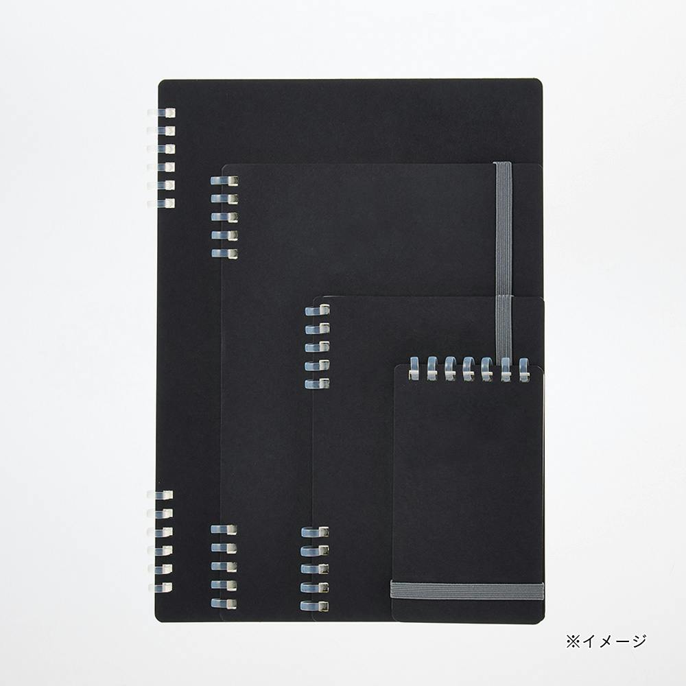 カインズ Salasse サラッセ柔らかリングノート A5 50枚 B罫 ブラック