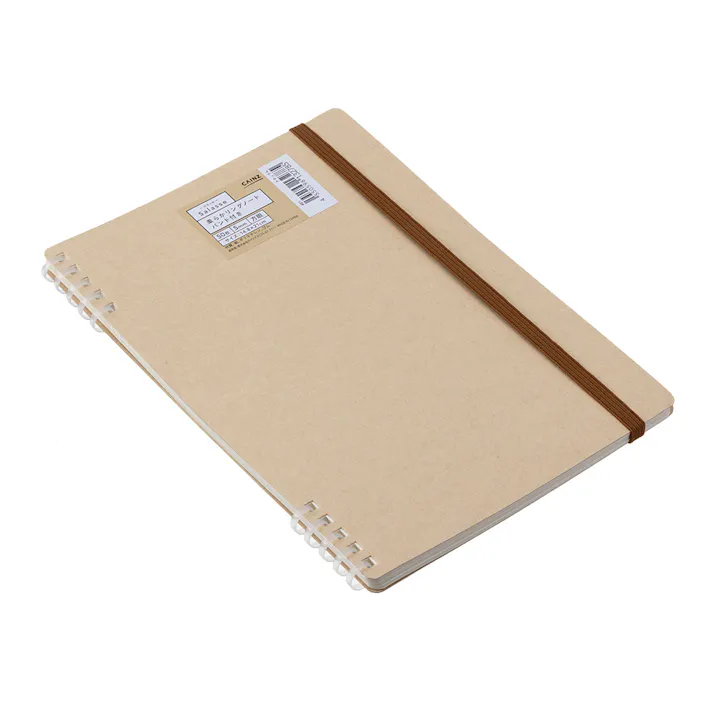 カインズ Salasse サラッセ柔らかリングノート A5 50枚 方眼 ナチュラル バンド付