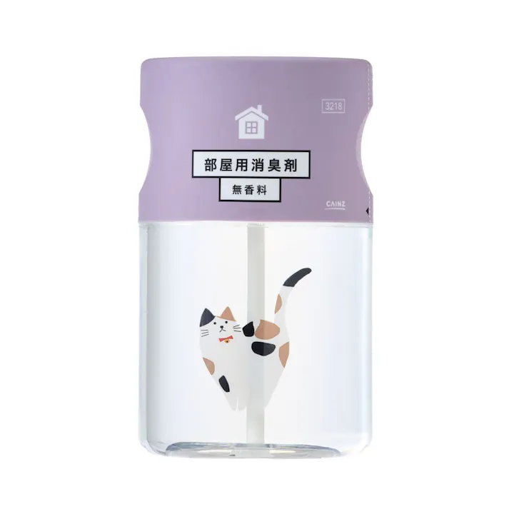 猫デザイン消臭剤 無香料 三毛猫
