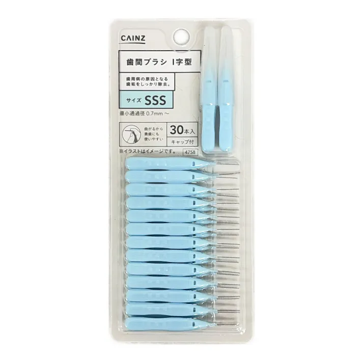 カインズ 歯間ブラシ I字型 SSS 30本入
