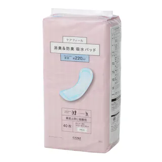 ケアフィール 吸水パッド 220ml 弱酸性 40枚