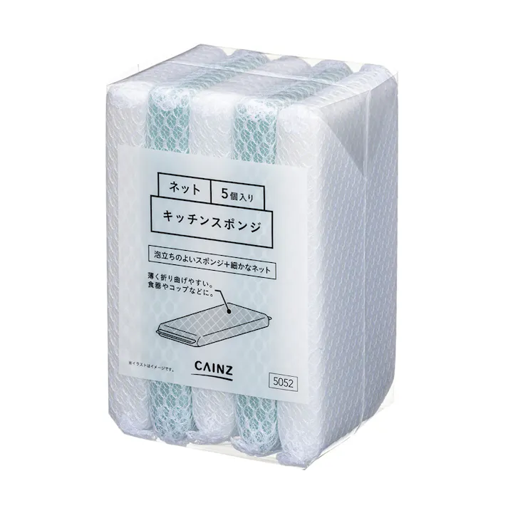 キッチンスポンジ ネット 5個入