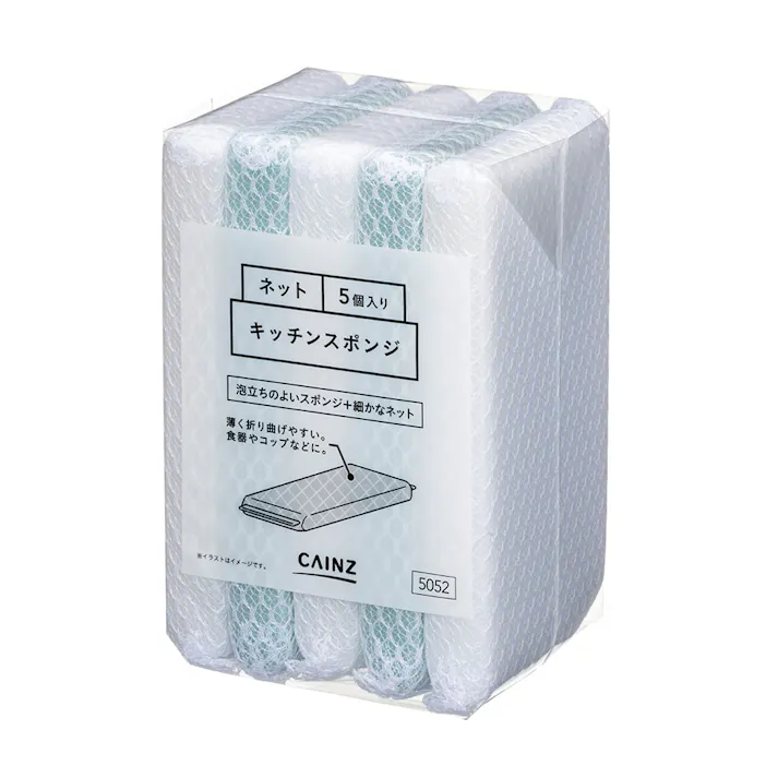 キッチンスポンジ ネット 5個入