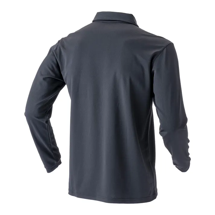 SPEED DRY SD 汗染み防止ポケット付きポロシャツ長袖 ブラック LL