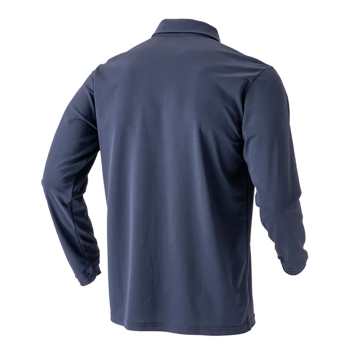 SPEED DRY SD 汗染み防止ポケット付きポロシャツ長袖 ネイビー M