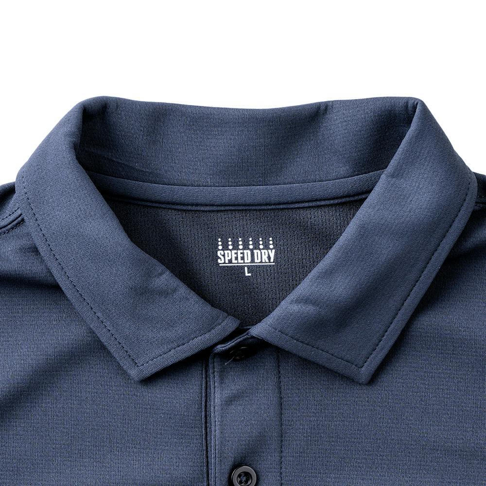 スピードドライ 汗染み防止ポケット付きポロシャツ長袖 LL