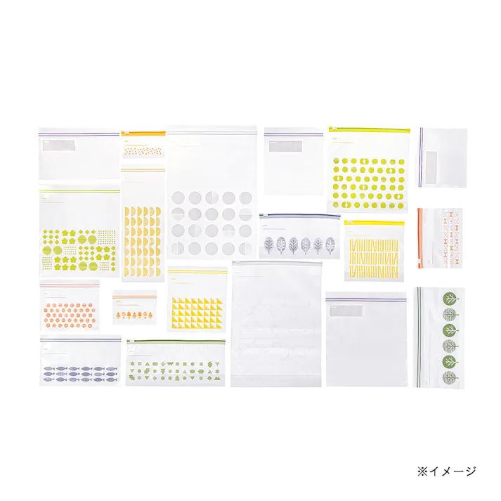 抗菌スライドジッパーバッグ SSS マチ付き 40枚入り