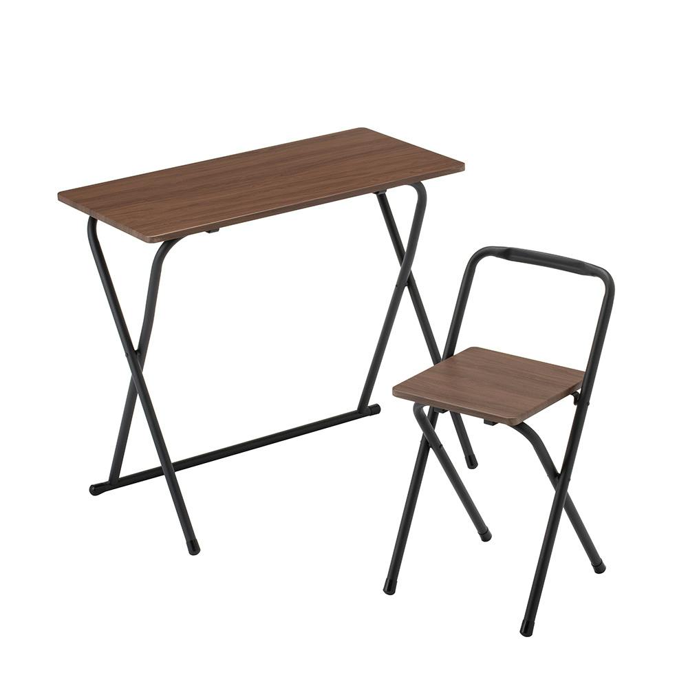 シンプルデスク＆チェア ブラウン A12