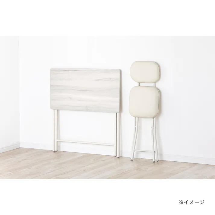 キズに強いデスク&クッションチェア ホワイト A13