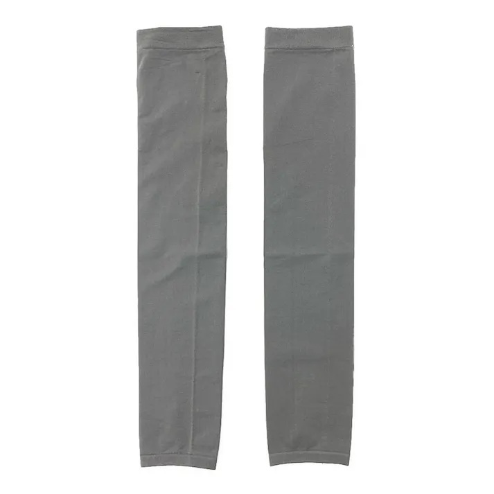 縫い目のないアームカバー グレー