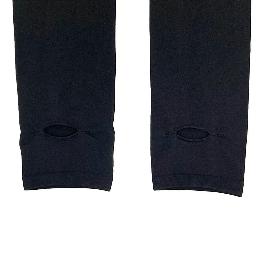 アームカバー指穴付き　ブラック 縫い目のないアームカバー 指穴付き ブラック | 作業着・作業服