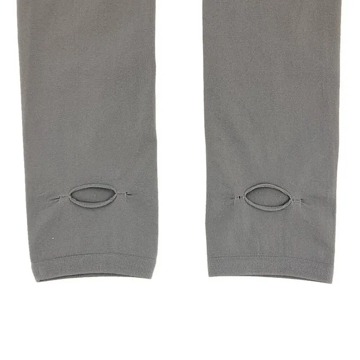 縫い目のないアームカバー指穴付き グレー