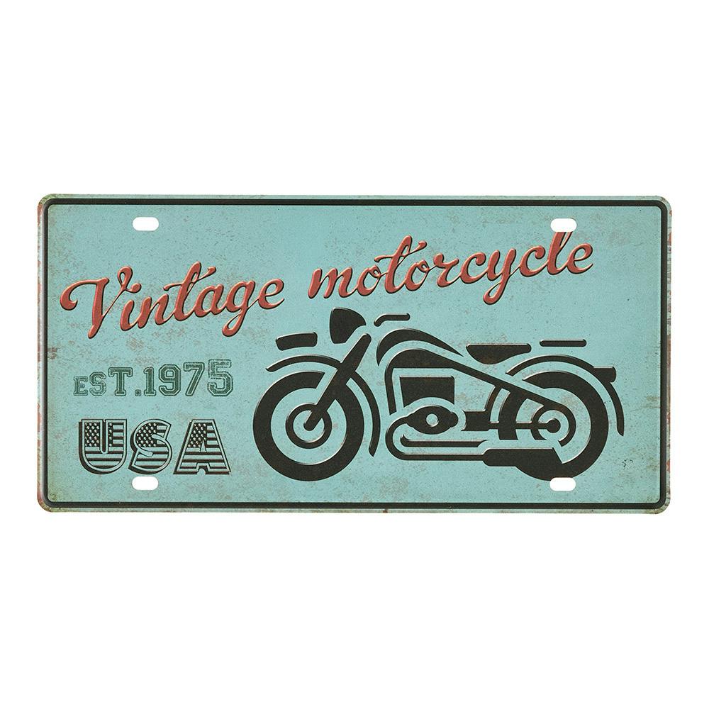 サインプレート VINTAGE MOTORCYCLE 幅30cm 高さ15cm | 鋼材 通販