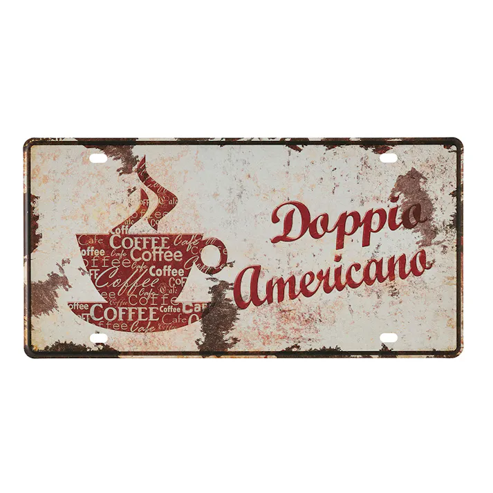 サインプレート DOPPIO AMERICANO 30×15cm