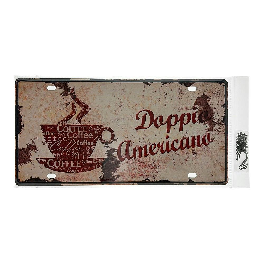 サインプレート DOPPIO AMERICANO 30×15cm | 鋼材 通販