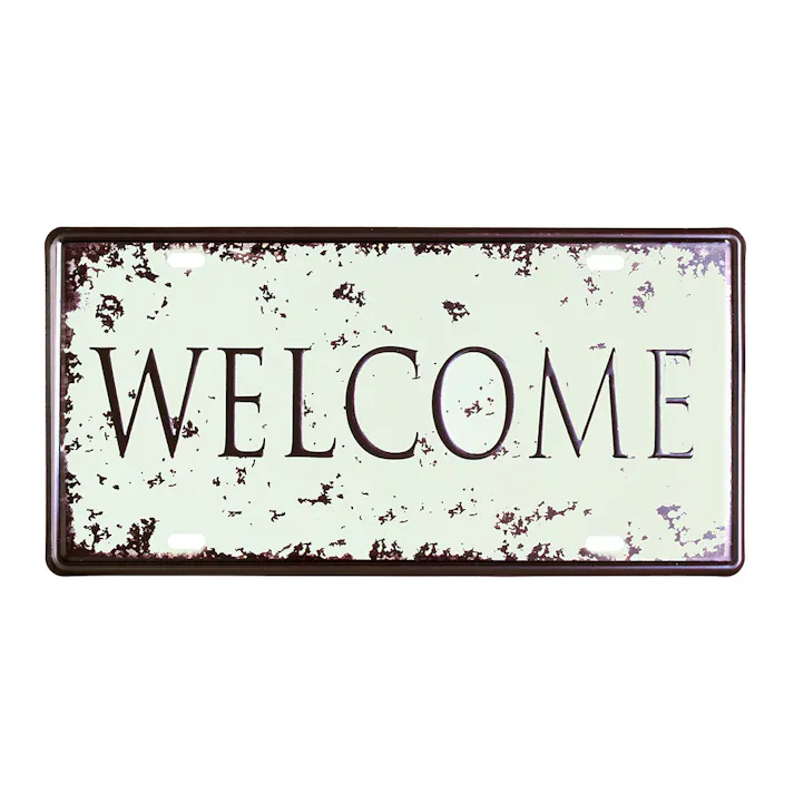 サインプレート WELCOME 30×15cm